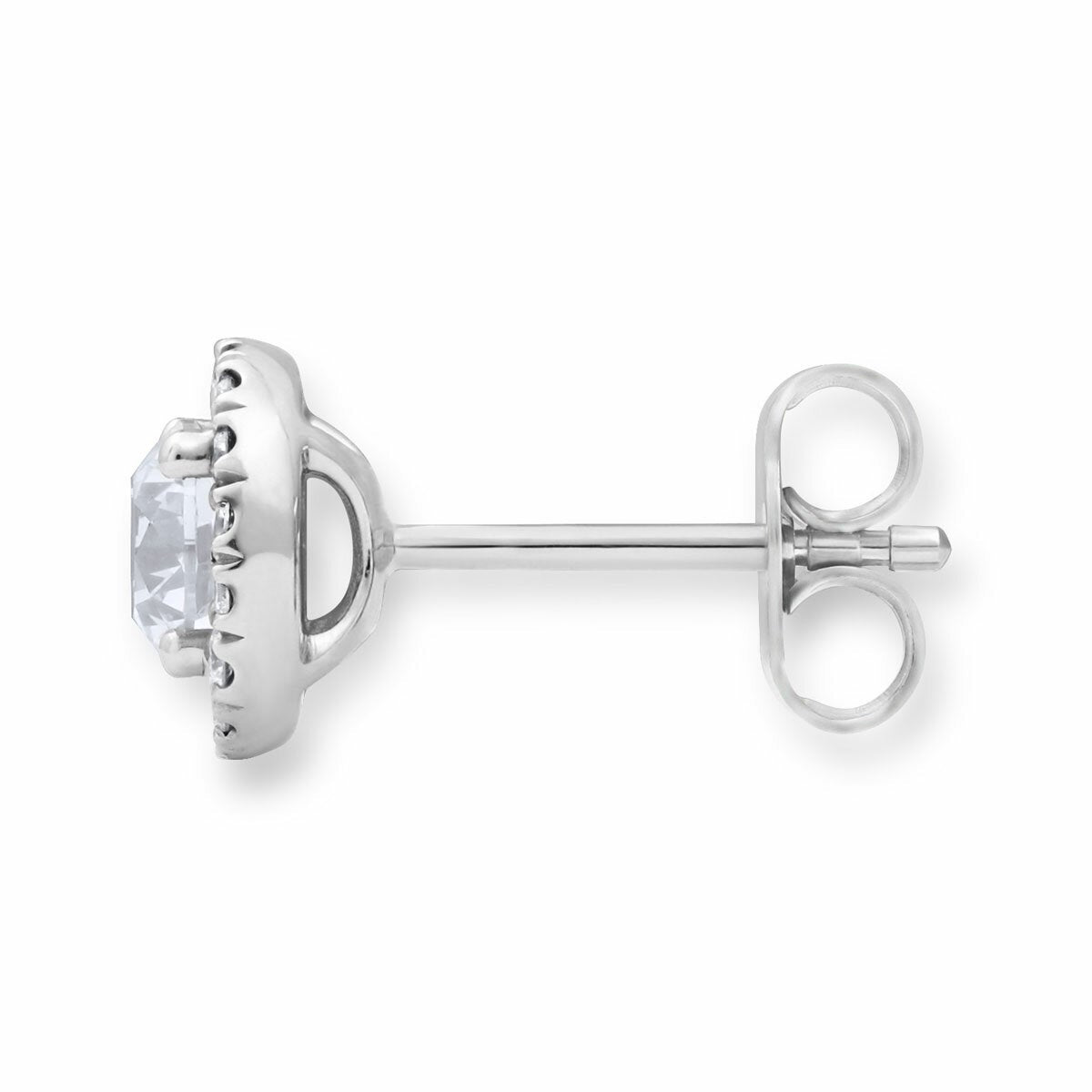 Costco round brilliant cut diamond earrings 1.22ctw white gold - British product