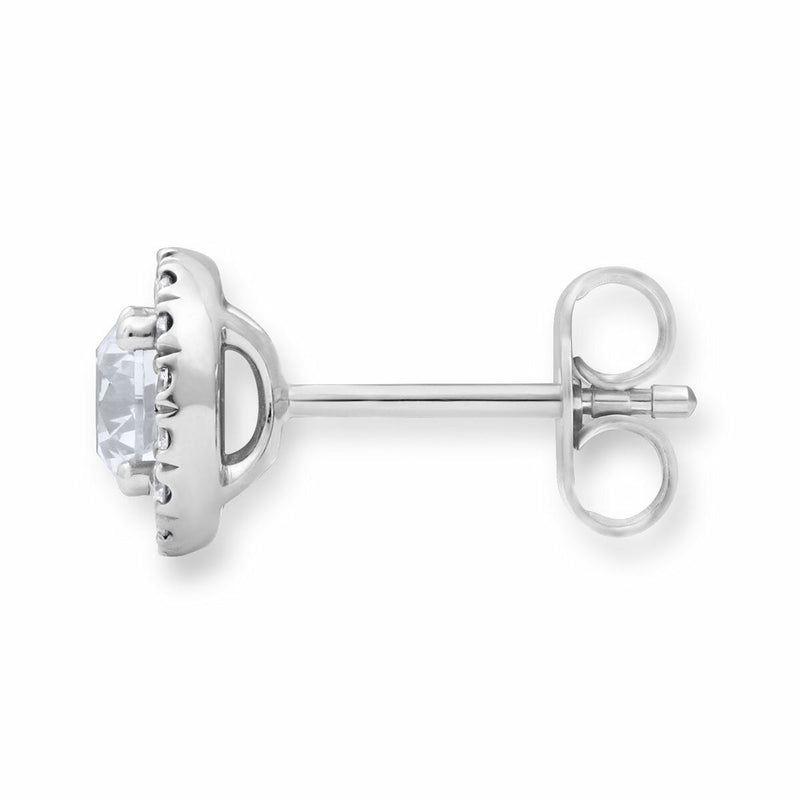 Costco round brilliant cut diamond earrings 1.22ctw white gold - British product