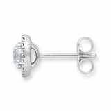 Costco round brilliant cut diamond earrings 1.22ctw white gold - British product