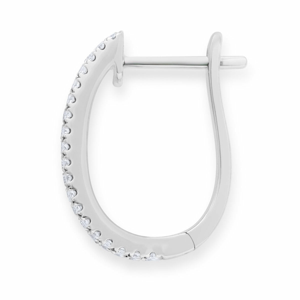 Costco 1.52ctw diamond hoop earrings 18ct white gold - British product