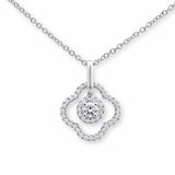 Costco round brilliant diamond pendant 0.38ct 18ct white gold, imported from the UK