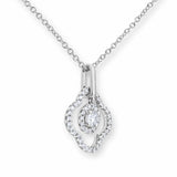 Costco round brilliant diamond pendant 0.38ct 18ct white gold, imported from the UK