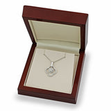 Costco round brilliant diamond pendant 0.38ct 18ct white gold, imported from the UK