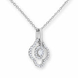 Costco round brilliant diamond pendant 0.38ct 18ct white gold, imported from the UK