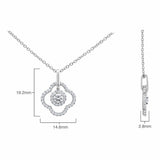 Costco round brilliant diamond pendant 0.38ct 18ct white gold, imported from the UK