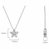 Round brilliant cut diamond pendant 0.34ctw 18ct white gold, imported from the UK