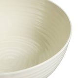 Habitat ripple stoneware serving bowl in cream (British brand)