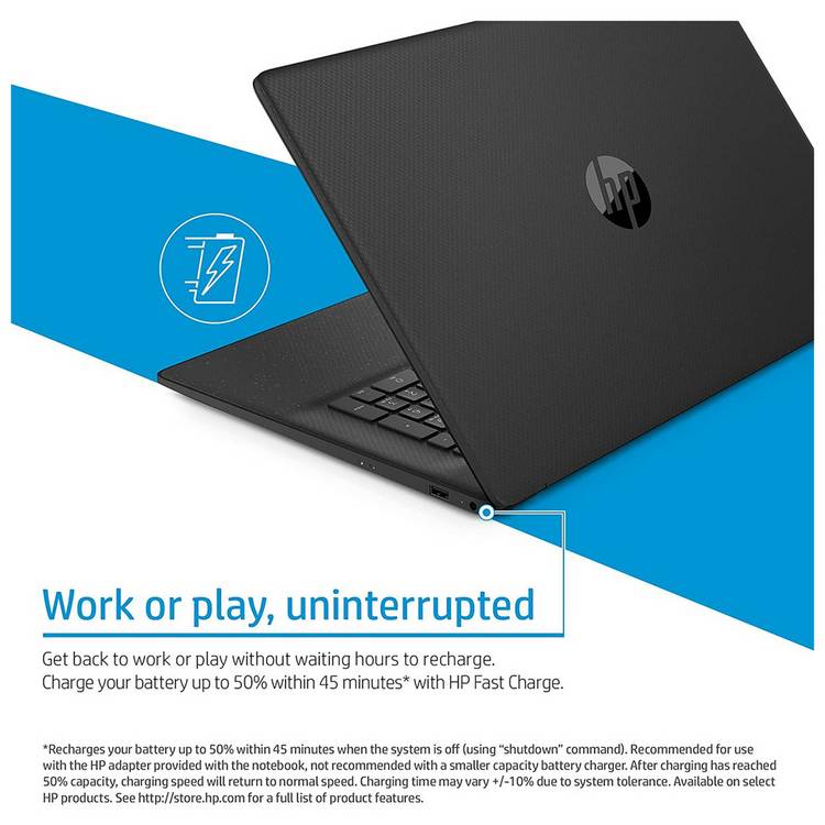 HP Pentium laptop 17.3-inch 4GB 128GB (British brand)