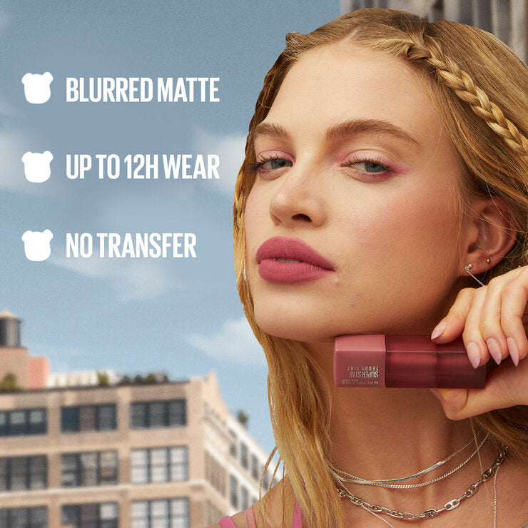 Maybelline New York Super Stay Teddy lip tint 3-pack, UK version