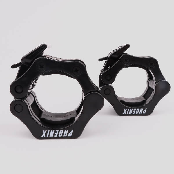 Phoenix Fitness barbell clamp 2 Inch black, UK version
