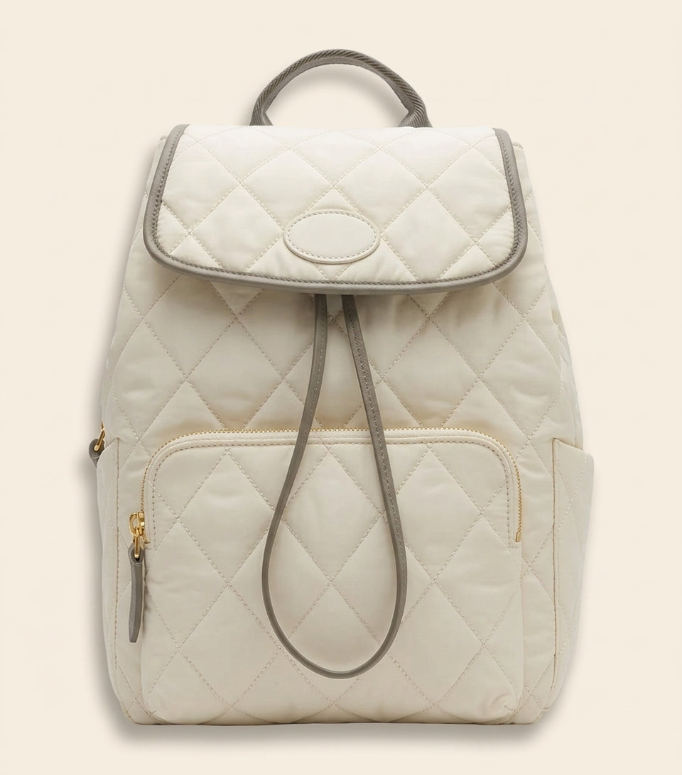 Burberry Check Horseshoe quilted nylon backpack (British brand)