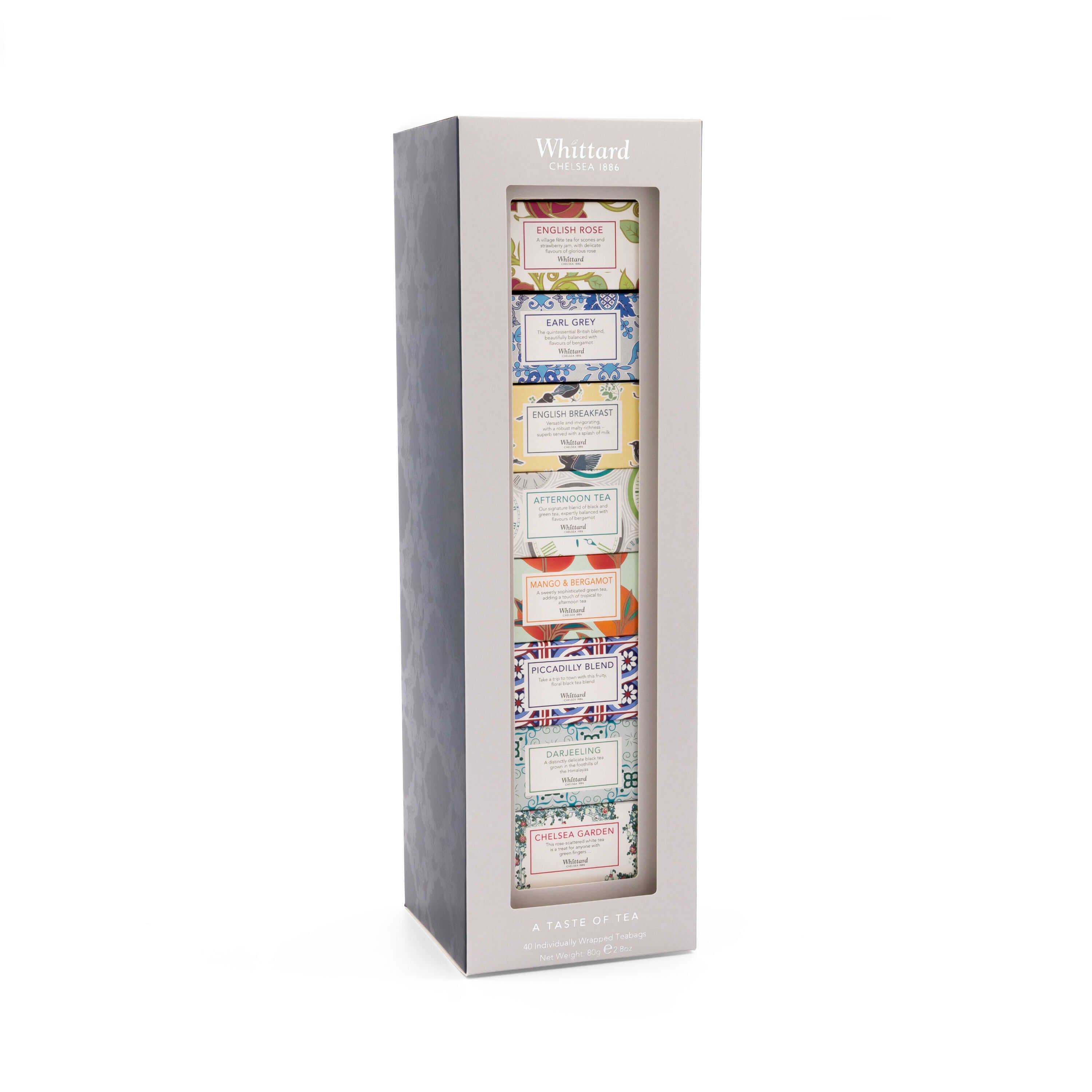 Whittard tea selection A Taste of Tea 40 teabags - British product