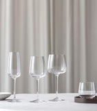 Villeroy & Boch Afina crystal red wine glasses set of 4 (British brand)