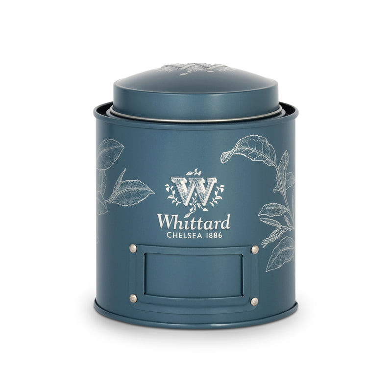 Fill-Me-Up Blue tea caddy, UK version
