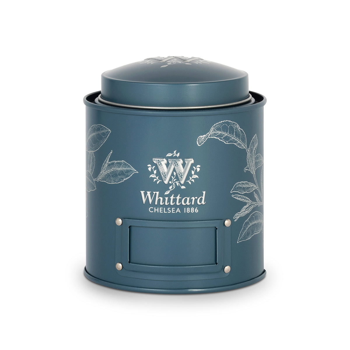 Fill-Me-Up Blue tea caddy, UK version