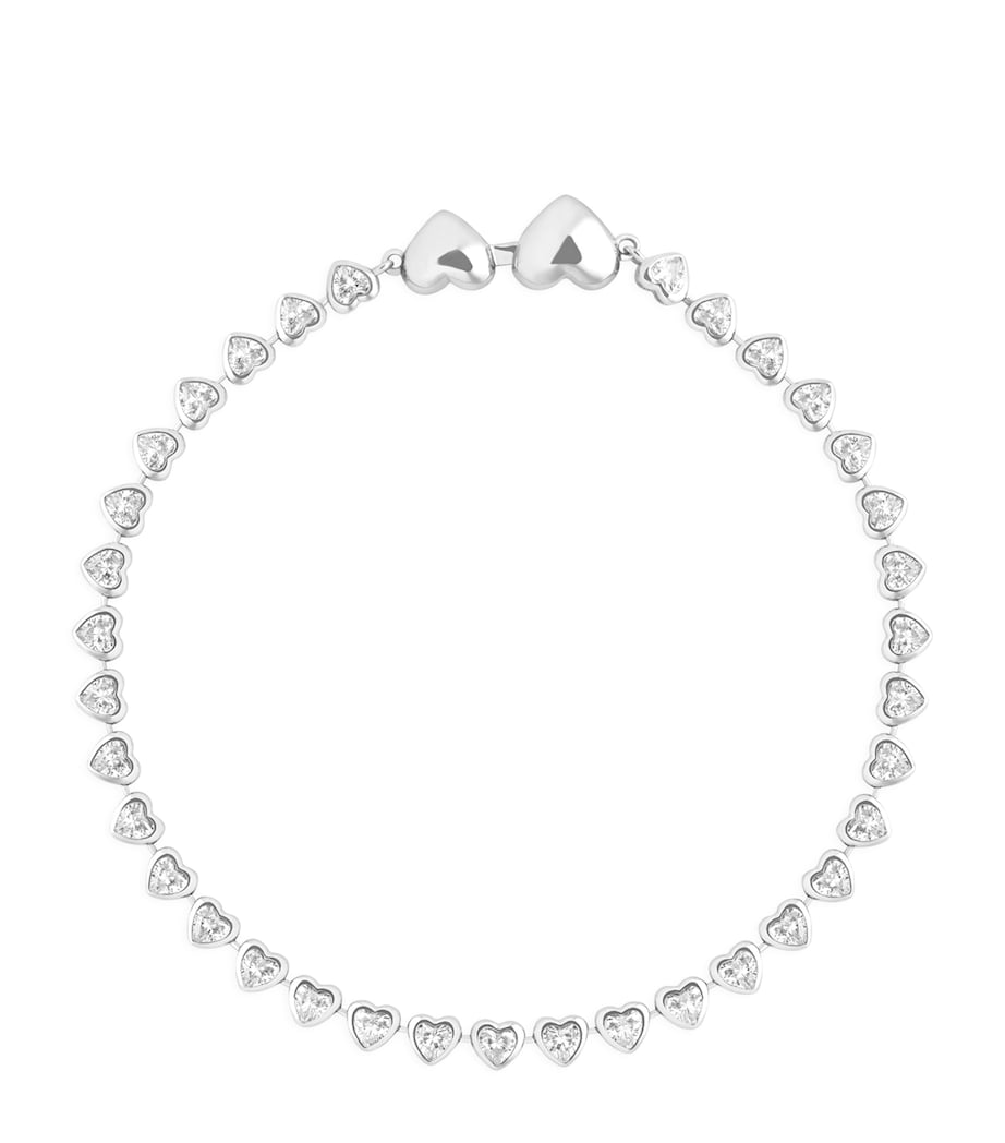 Astrid & Miyu heart tennis bracelet - British product