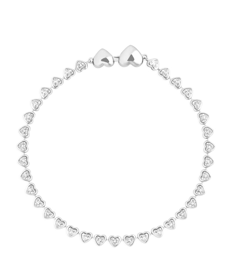 Astrid & Miyu heart tennis bracelet - British product