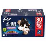 Felix As Good As it Looks Mixed Selection in Jelly Wet Cat Food    80 x 100g GOODS M&S   