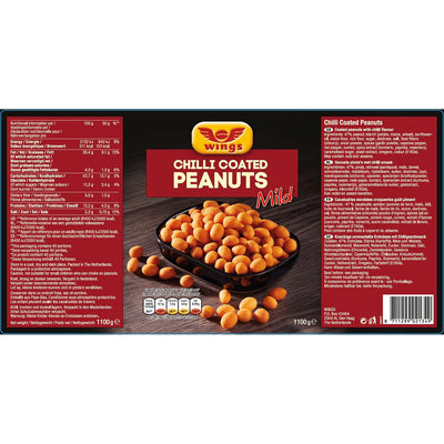 Wings Chilli Coated Peanuts Snack 1,1kg