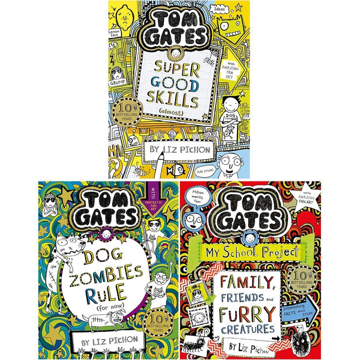 Tom Gates book collection 3-book set, UK version