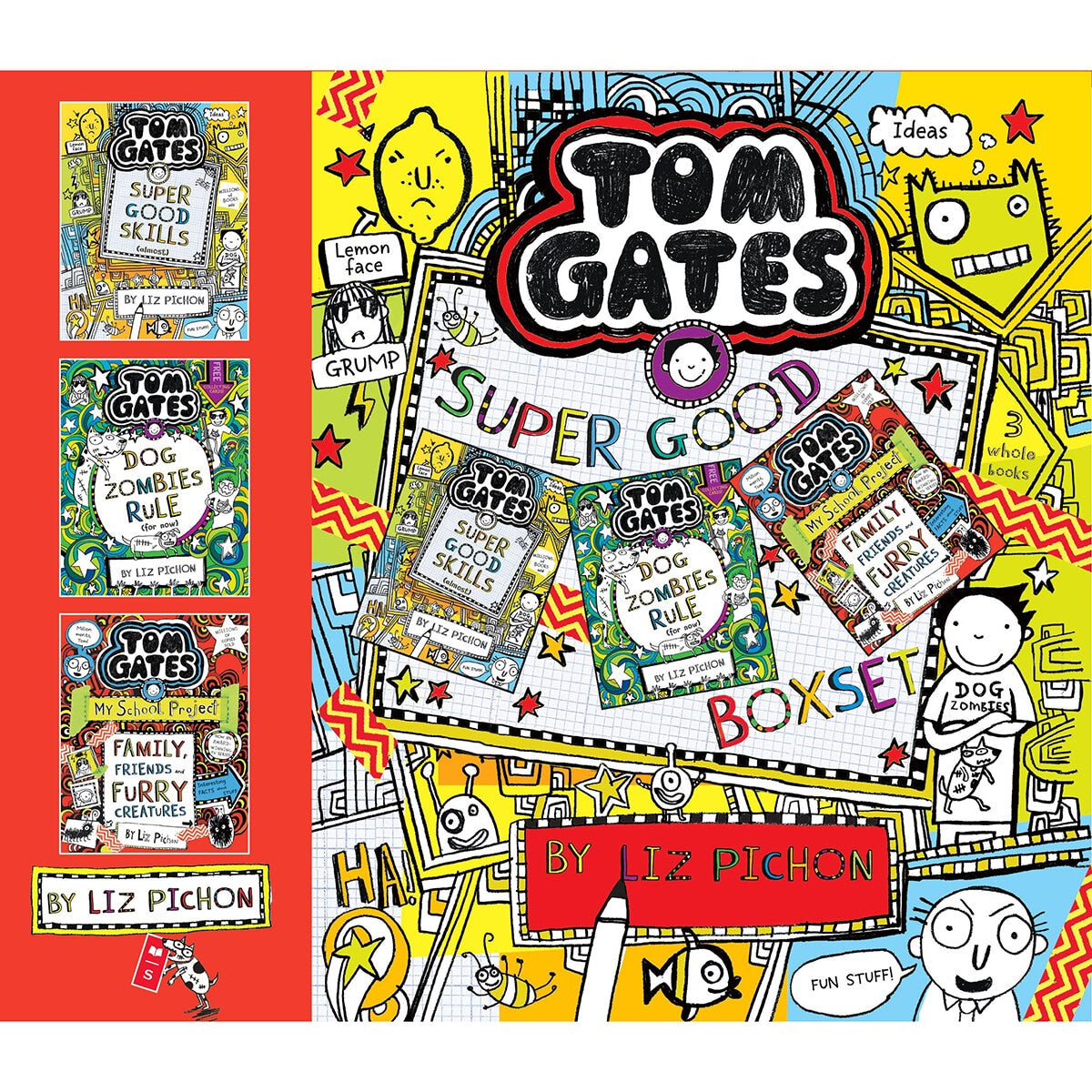 Tom Gates book collection 3-book set, UK version