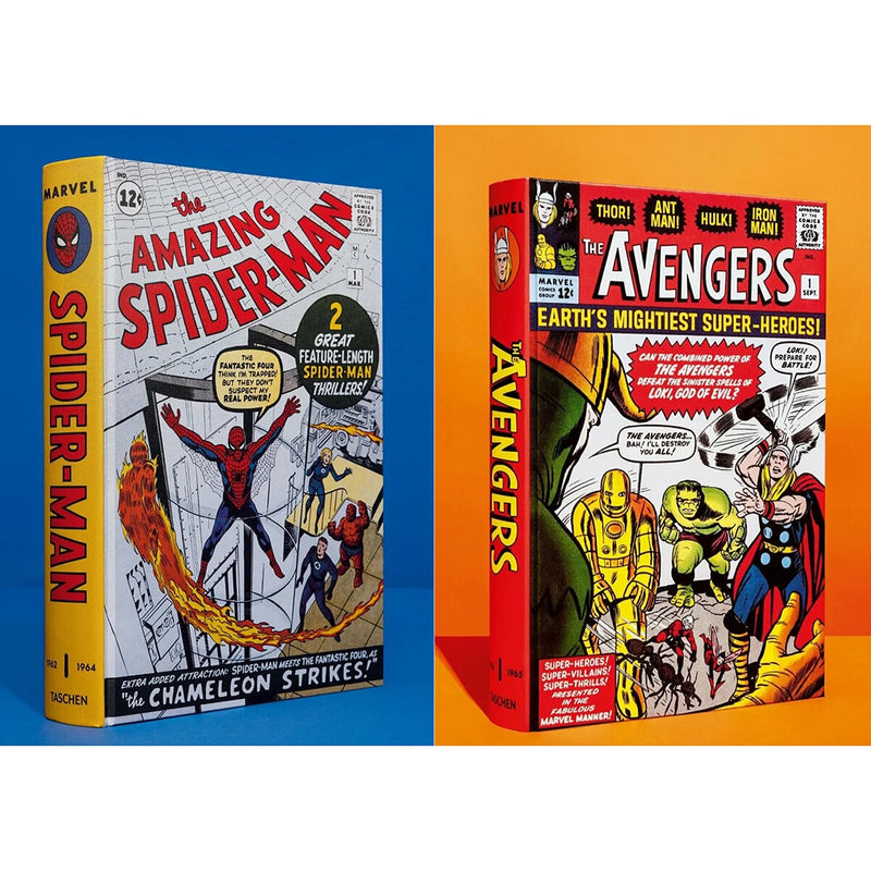Marvel comic book collection Spiderman or Avengers hardback, imported from the UK