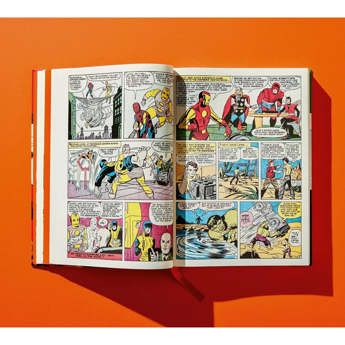 Marvel comic book collection Spiderman or Avengers hardback, imported from the UK