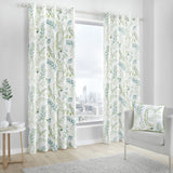 Fusion Fernworthy Floral Eyelet Curtains - Green - 168x183cm