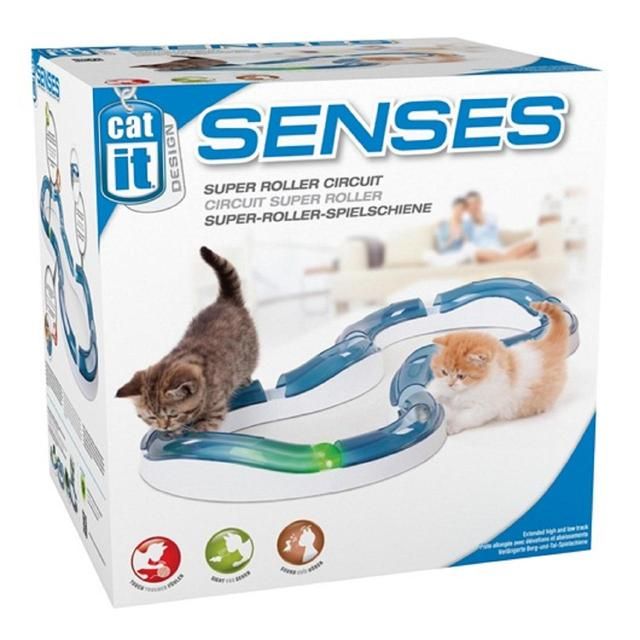 Catit Senses Super Roller Circuit Cat Toy GOODS M&S   