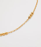 Monica Vinader triple beaded chain necklace 18kt gold vermeil - British product