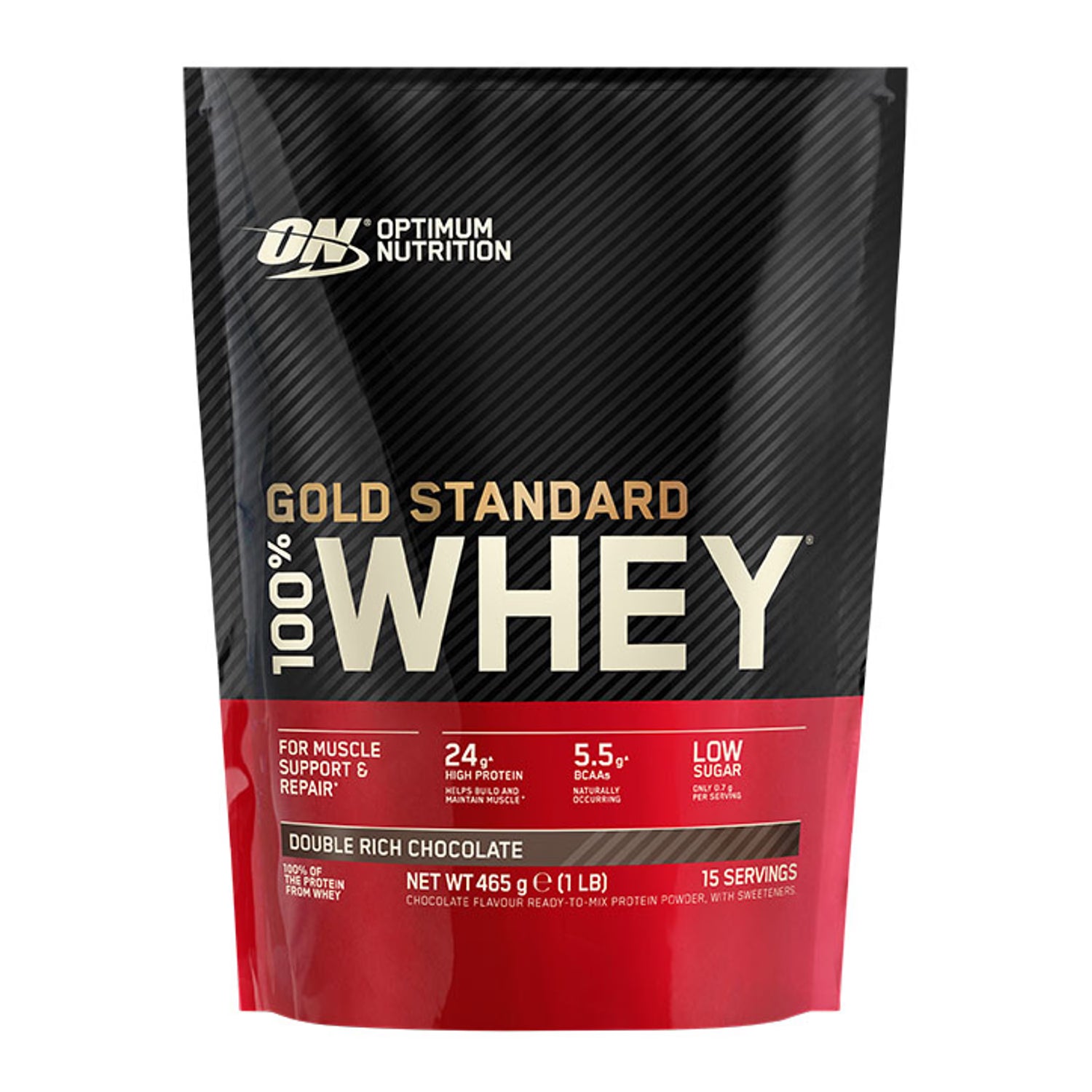 Optimum Nutrition Whey Protein Double Rich Chocolate 465g (British brand)