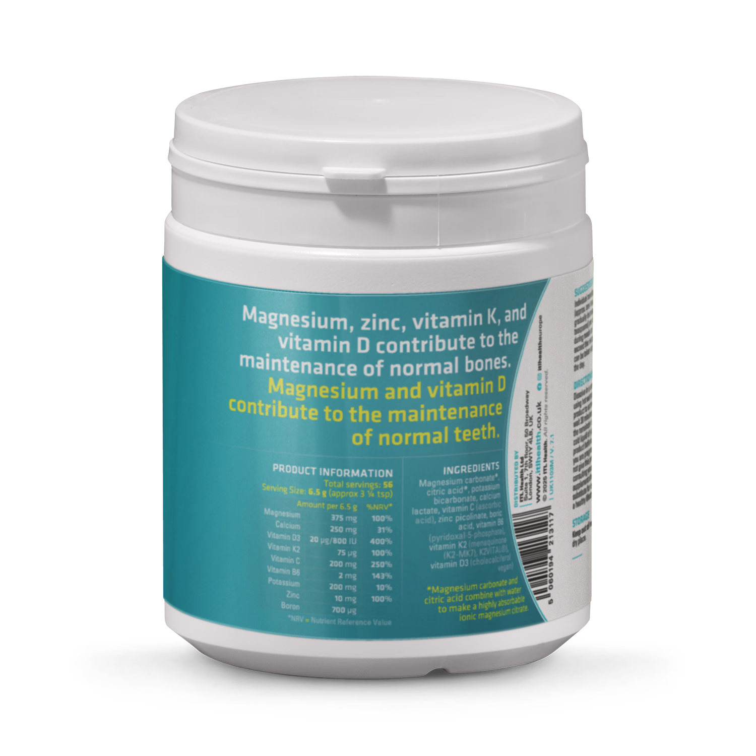 Mag365 bone formula plus calcium powder 210g (British brand)