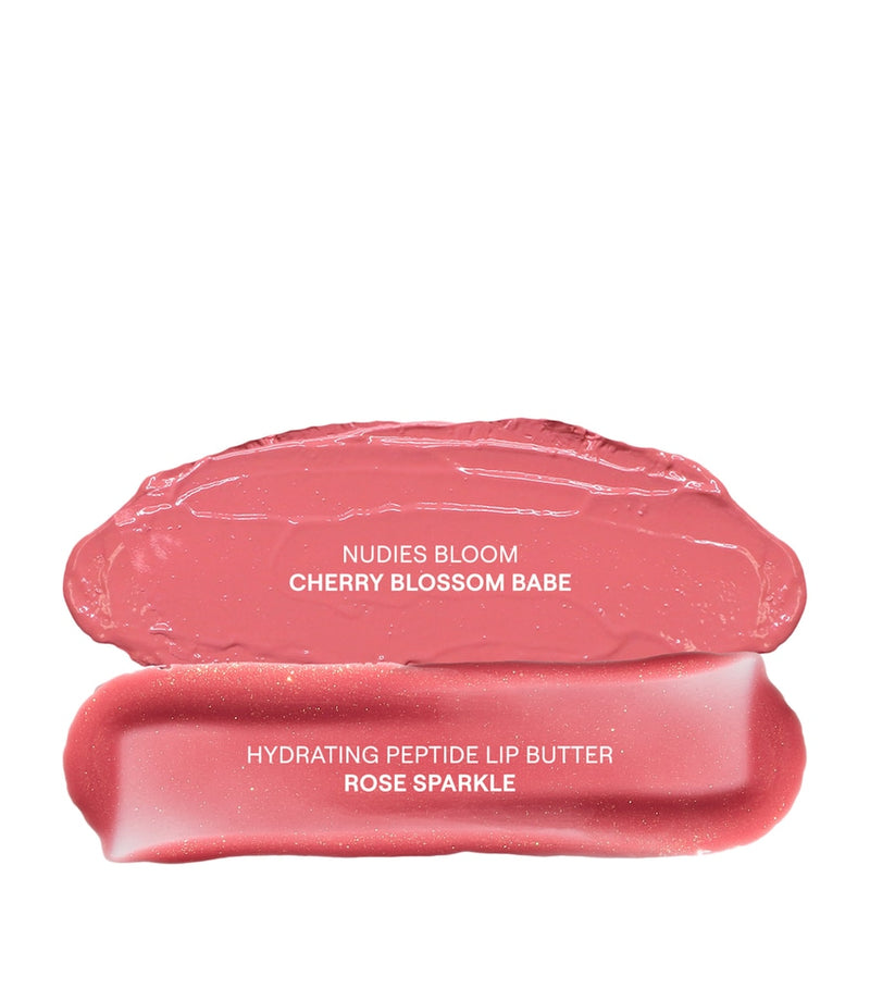 NUDESTIX rosy pink glow blush and lip set, imported from the UK