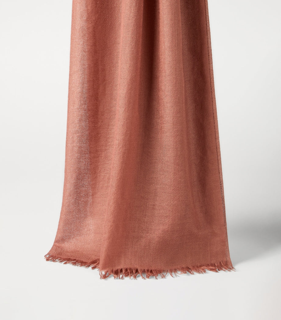 Brunello Cucinelli cashmere-silk scarf 200cm x 100cm - British product
