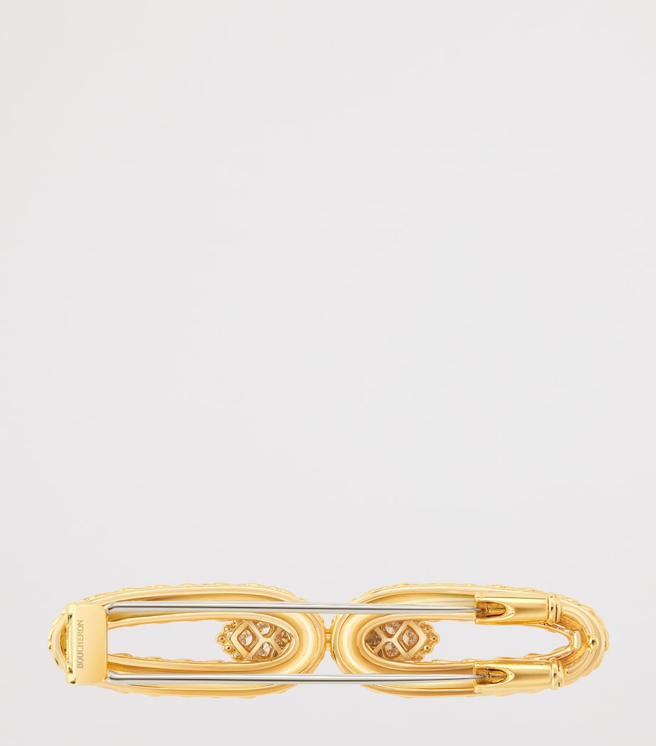 Boucheron Serpent Bohème yellow gold diamond brooch, imported from the UK