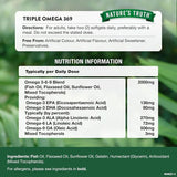 Nature's Truth Triple Omega 369 supplement 60 softgels, UK version