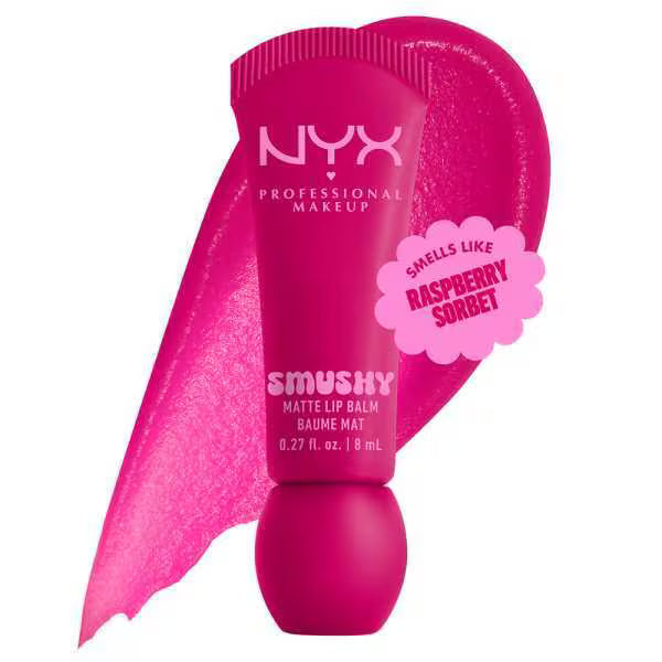 NYX Professional Makeup Smushy Matte Lip Balm Shes Serving, imported from the UK