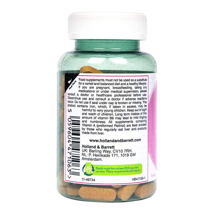 Holland & Barrett Hair Vitamins 120 Tablets Hair, Skin & Nails Vitamins Holland&Barrett   