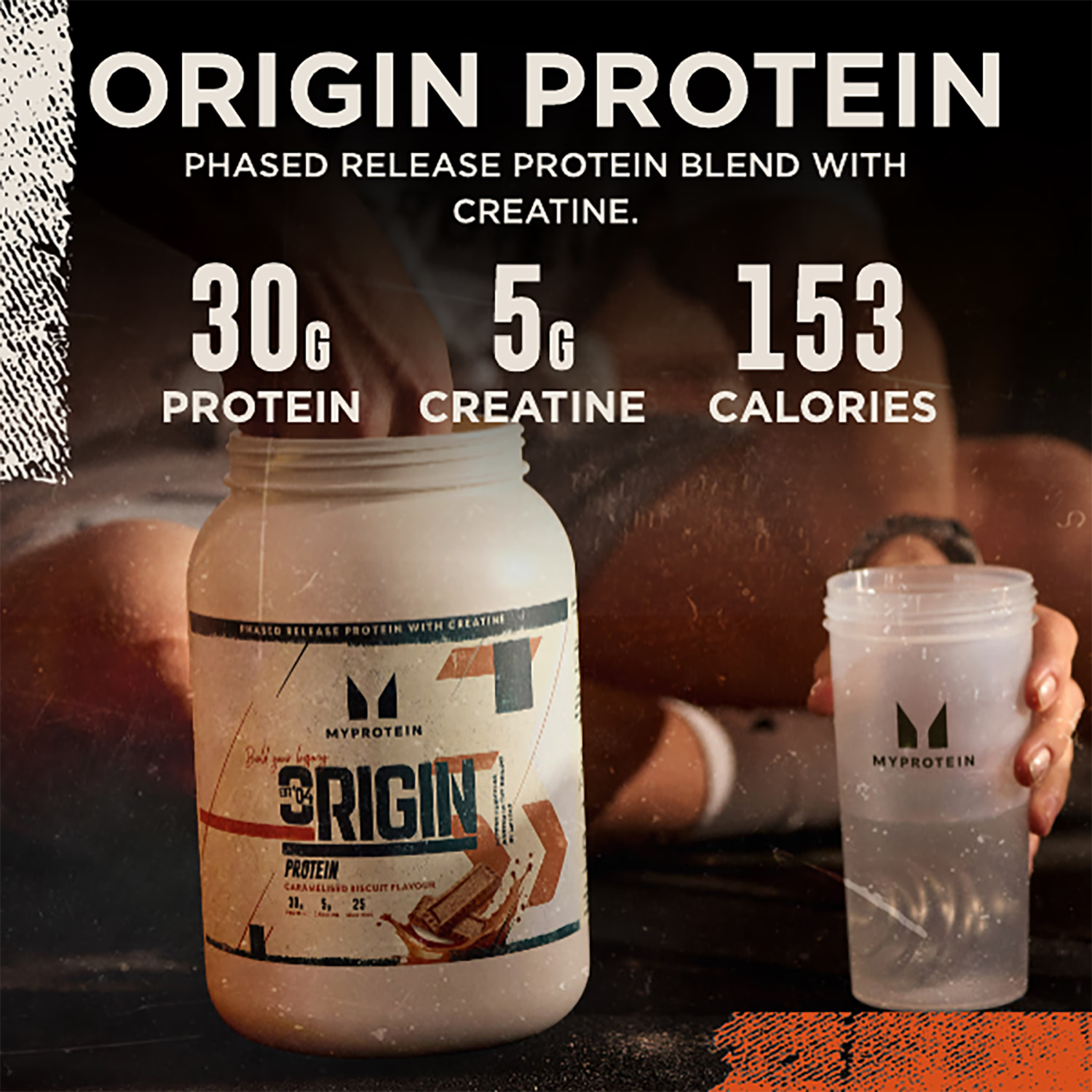Myprotein Origin Protein Caramelised Biscuit 1.2kg (British brand)
