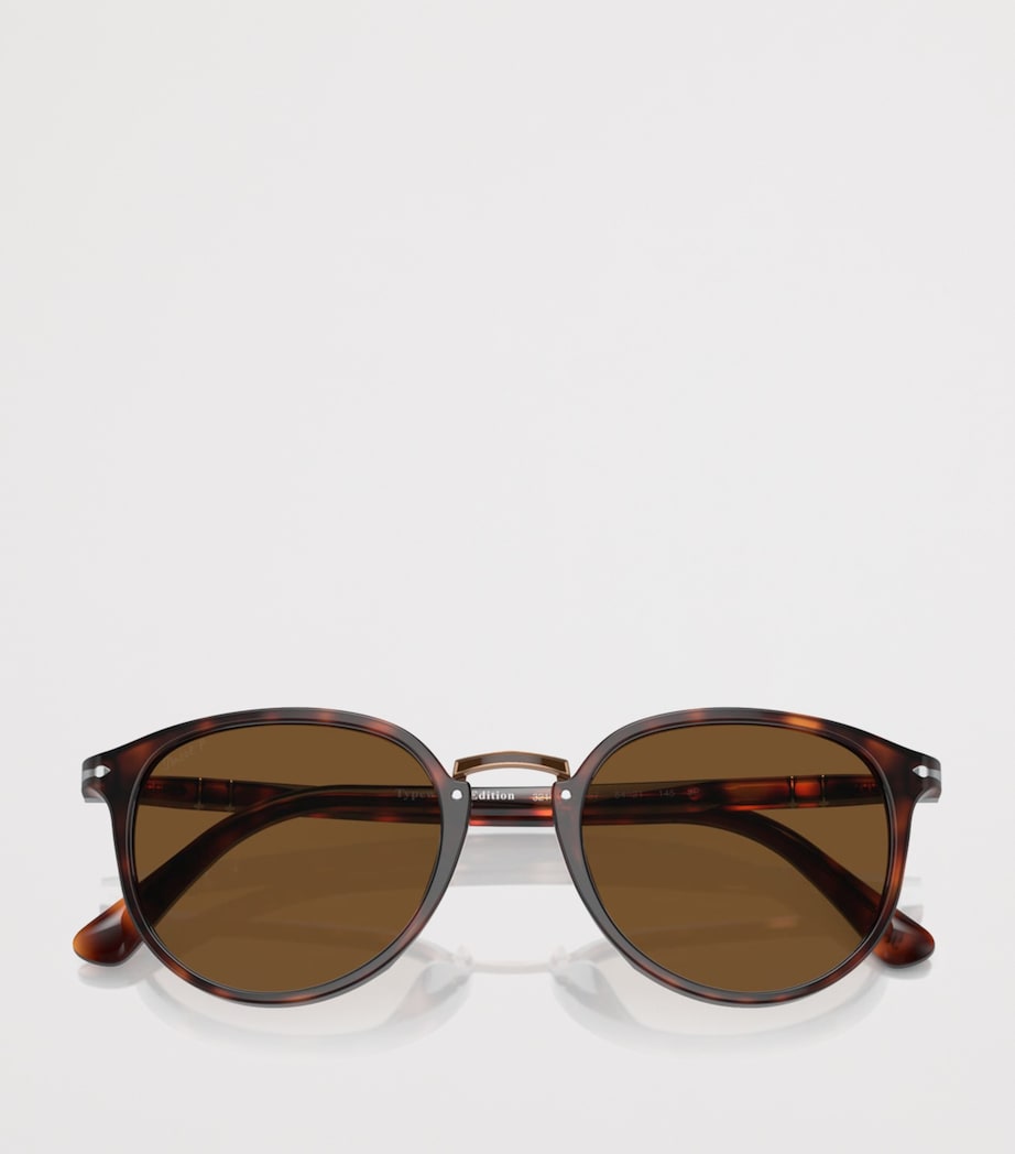 Persol Acetat abgerundete quadratische Sonnenbrille, UK-Version