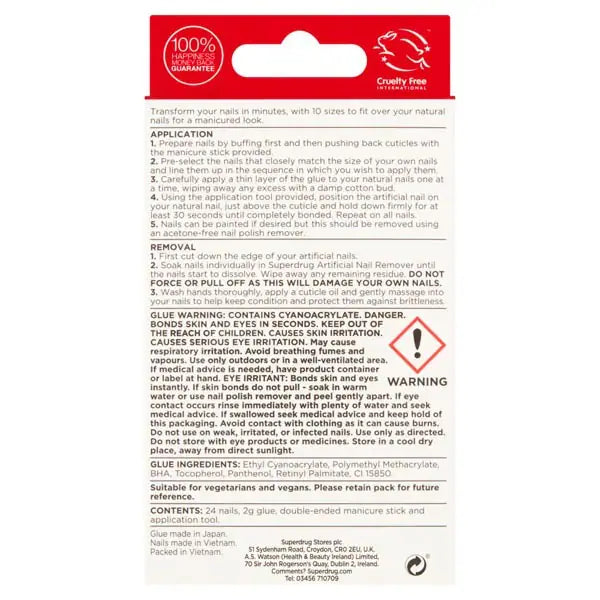 Finishing Touches red nail polish kit - British product