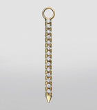Maria Tash eternity bar charm diamond and sapphire 18mm, imported from the UK