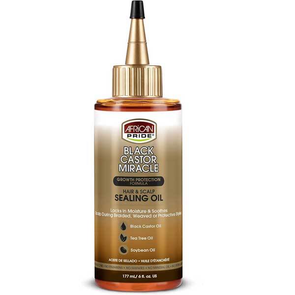 African Pride Black Castor Miracle hair oil - British product