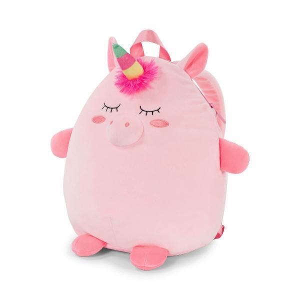 Cozy Noxxiez unicorn plush backpack travel pillow (British brand)
