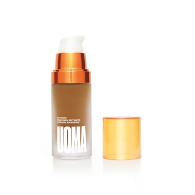 UOMA Beauty Say What?! Weightless Soft Matte Hydrating Foundation 30ml GOODS Boots Brown Sugar T1N  