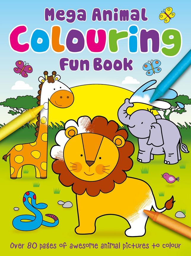 Igloo Books Mega Animal Colouring Fun Book Office Supplies ASDA   