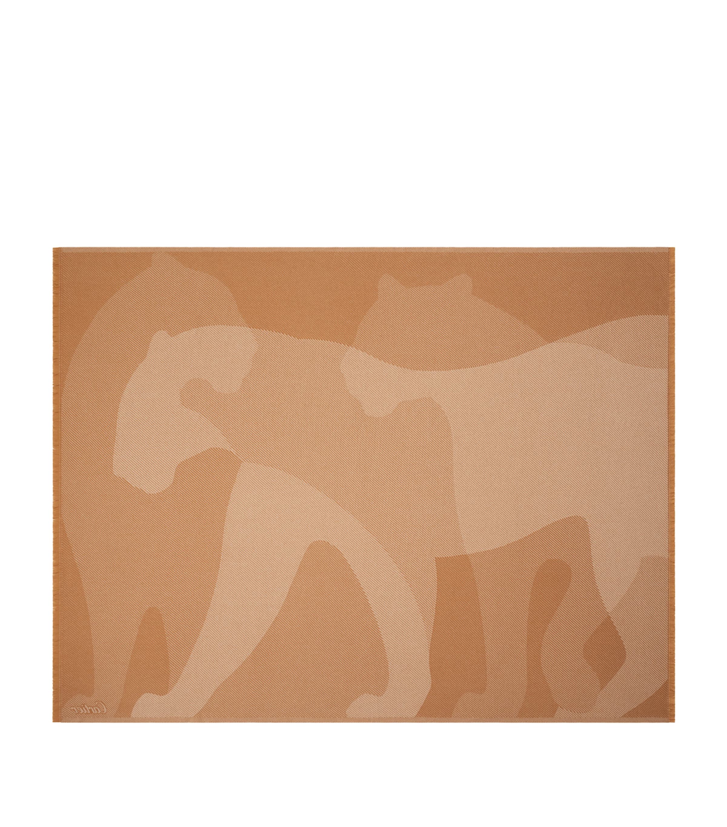 Cartier Wool-Cashmere Panthère de Cartier blanket 190cm x 140cm - British product