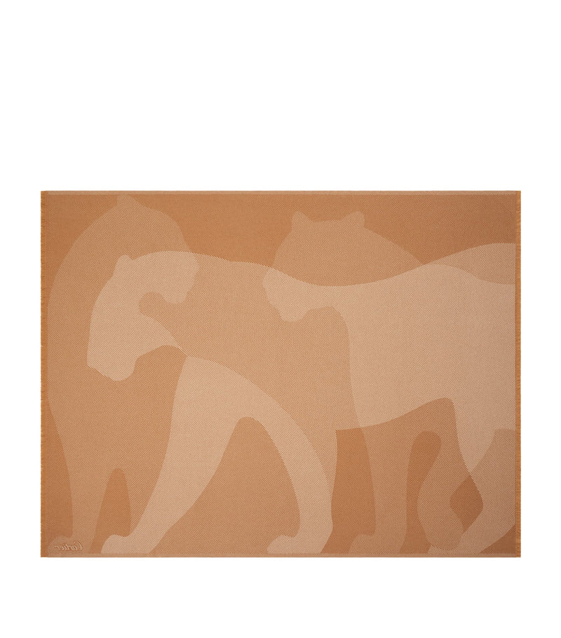 Cartier Wool-Cashmere Panthère de Cartier blanket 190cm x 140cm - British product