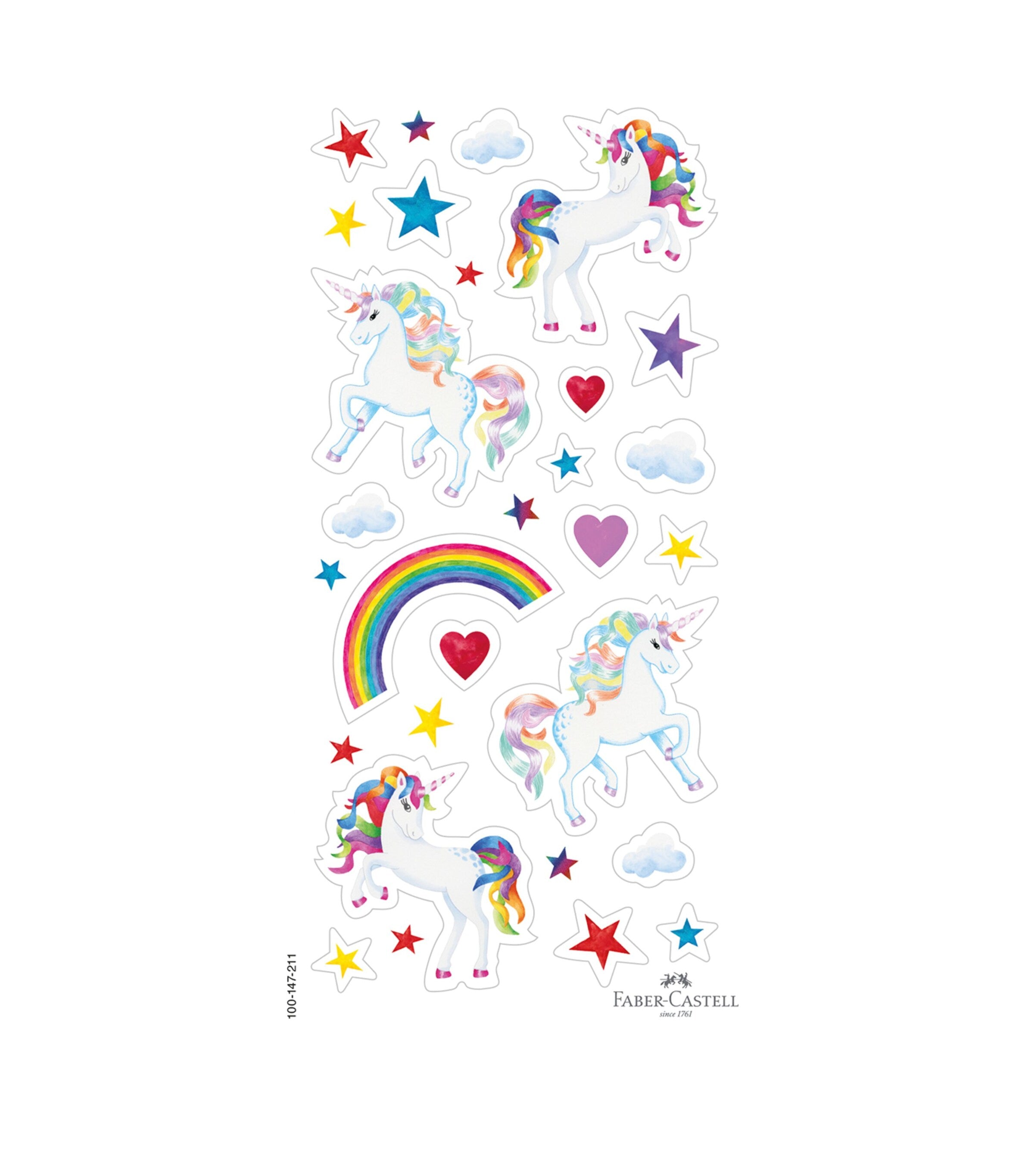 Faber-Castell unicorn pencil case with 24 colouring pencils - British product