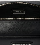 Prada Saffiano leather triangle pouch, imported from the UK